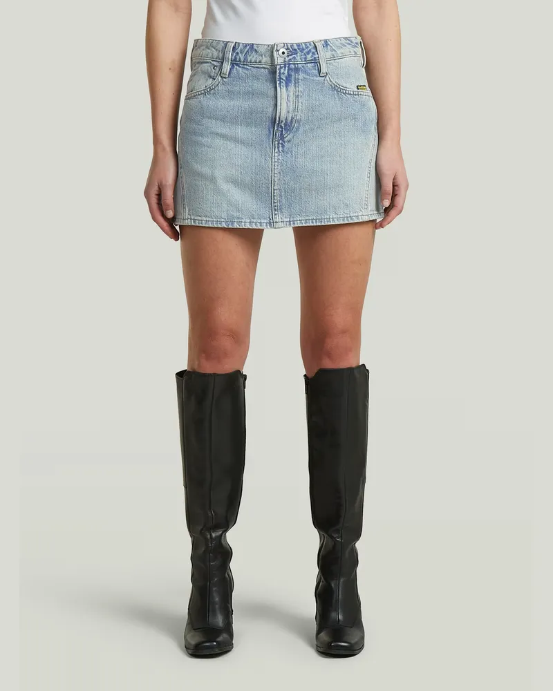 G-STAR RAW Cinch Minirock - Hellblau - Damen Hellblau