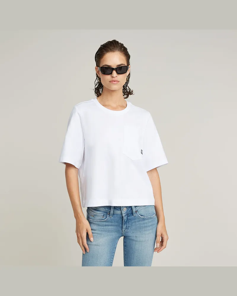 G-STAR RAW Pocket Top - Weiß - Damen Weiß