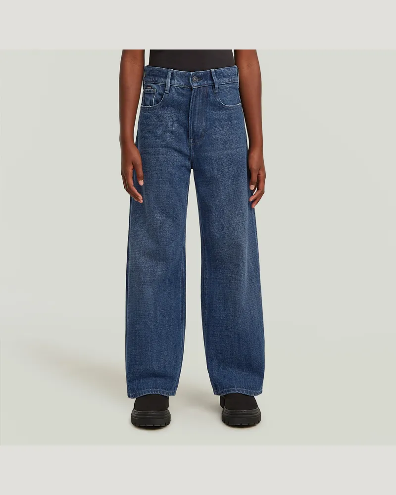 G-STAR RAW Girls Deck 2.0 High Loose Jeans - Mittelblau - mädchen Mittelblau