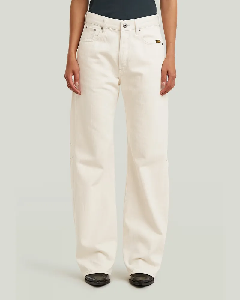 G-STAR RAW Bowey Barrel Jeans - Ecru - Damen Ecru