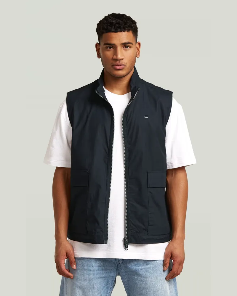 G-STAR RAW Lightweight Summer Weste - Dunkelblau - Herren Dunkelblau