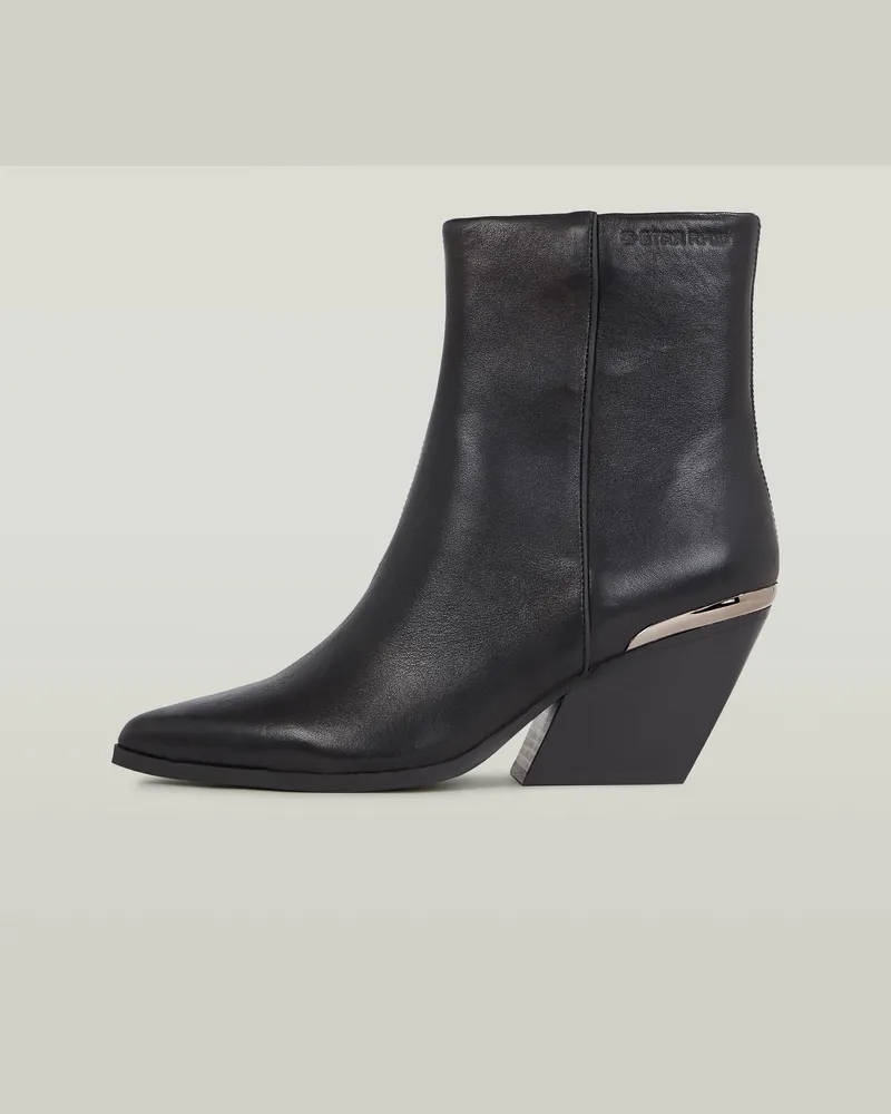 G-STAR RAW Ace Western Mid Stiefel - Schwarz - Damen Schwarz