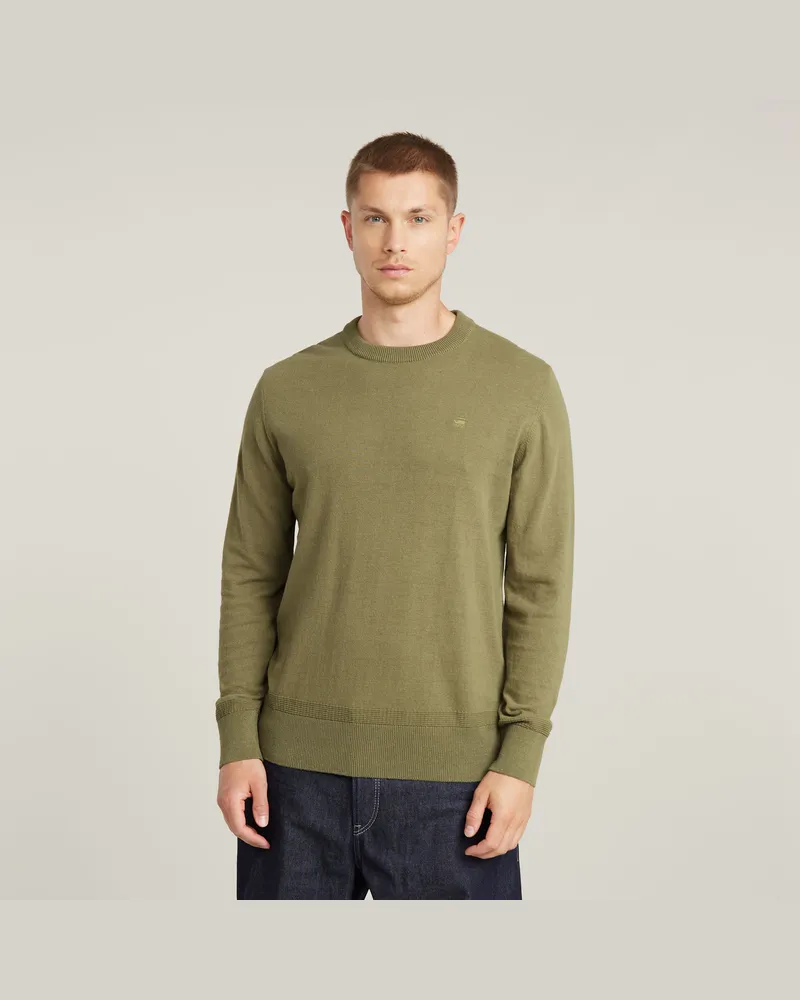 G-STAR RAW Premium Core Knitted Pullover - Grün - Herren Grün