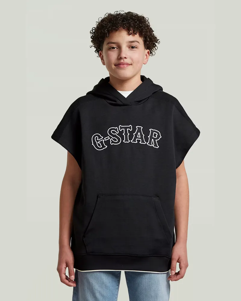 G-STAR RAW Boys Hooded Sweatshirt - Schwarz - jungen Schwarz