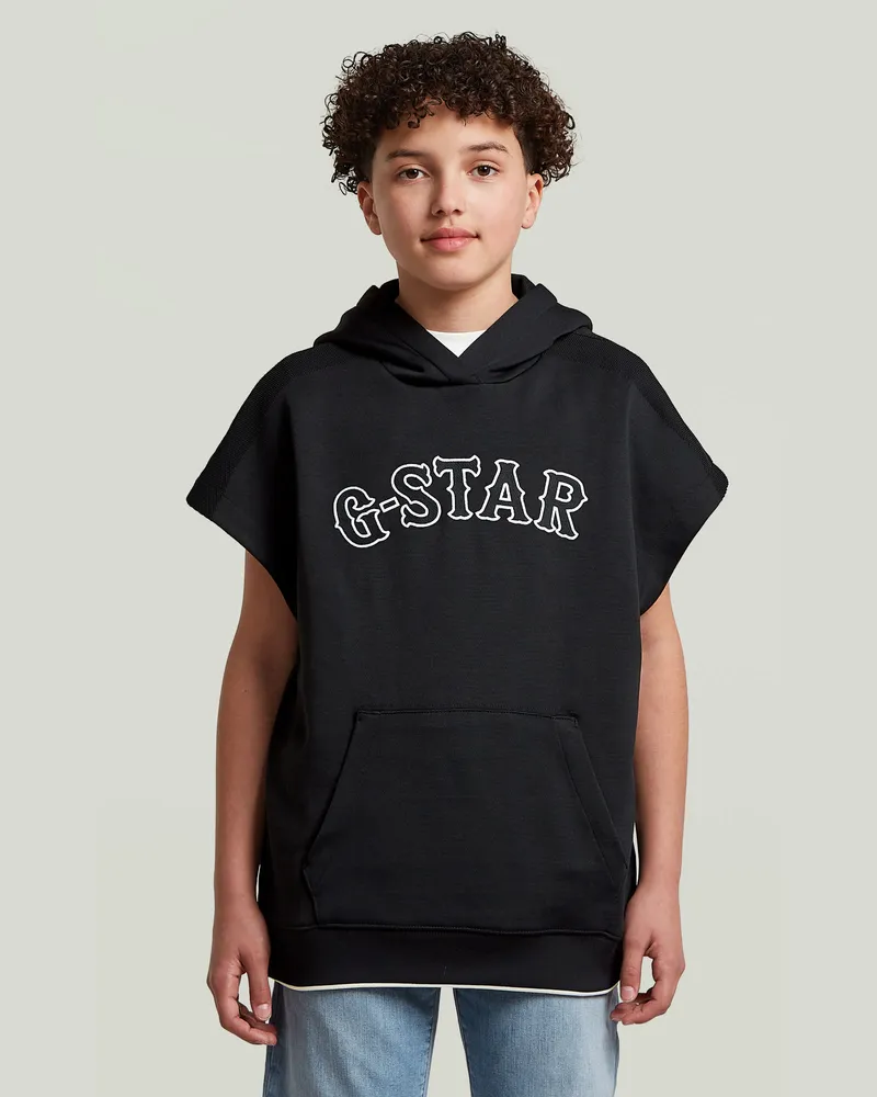 G-STAR RAW Boys Hooded Sweatshirt - Schwarz - jungen Schwarz