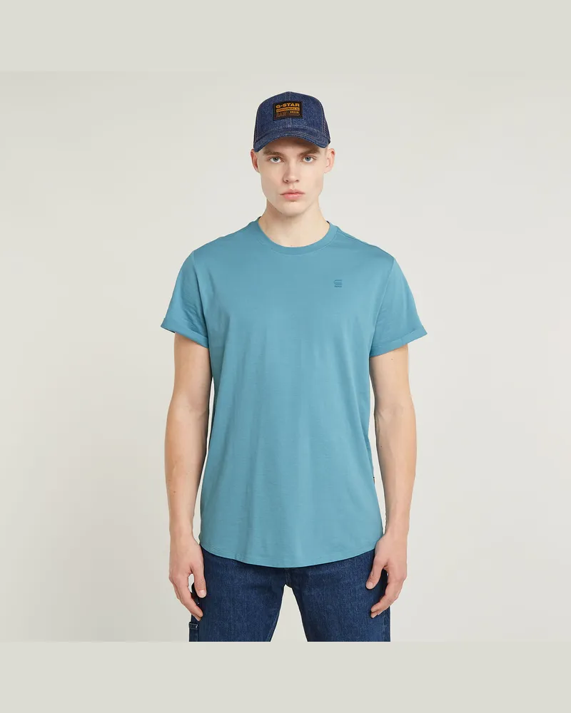 G-STAR RAW Lash T-Shirt - Mittelblau - Herren Mittelblau