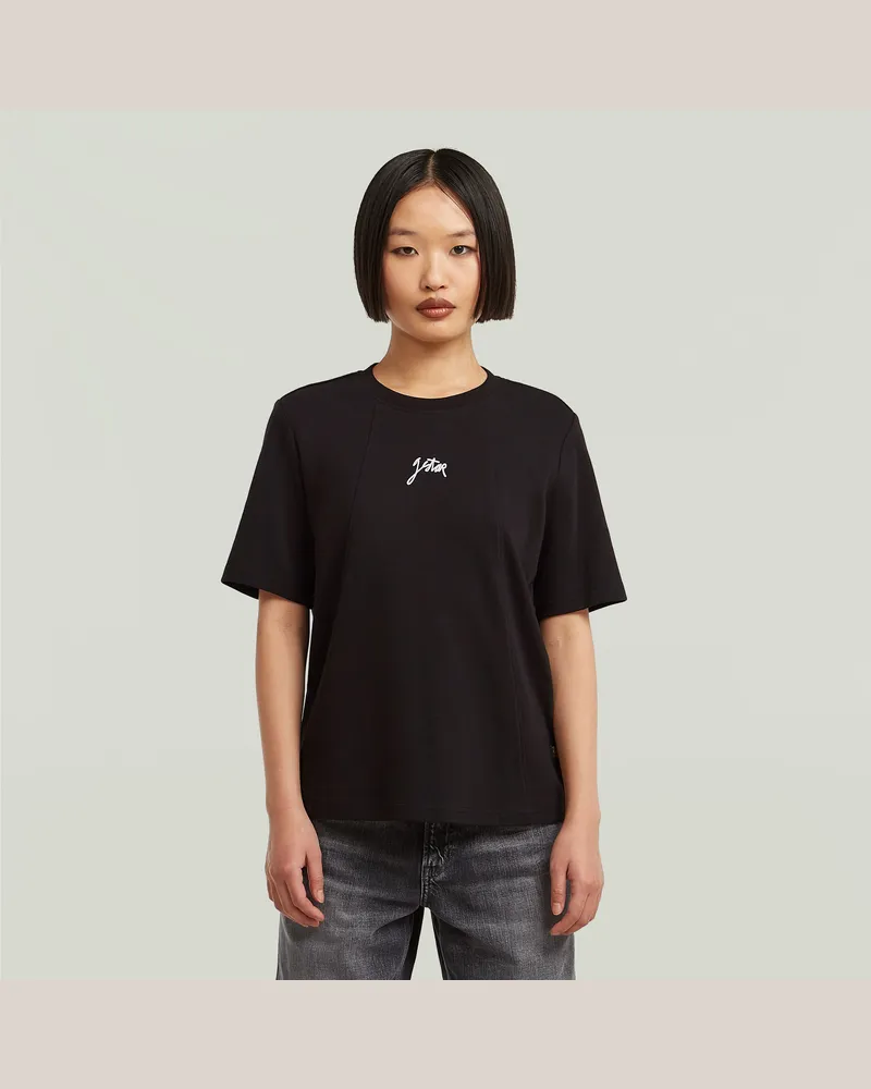 G-STAR RAW Script T-Shirt - Schwarz - Damen Schwarz