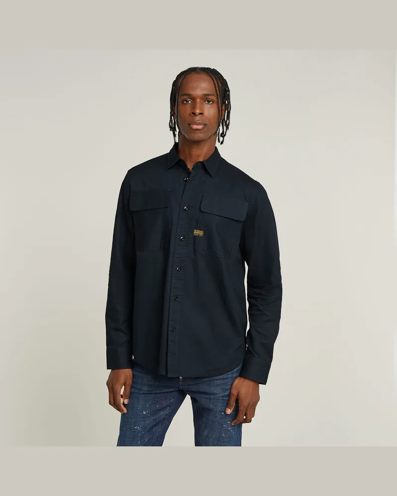 G-STAR RAW CPO Regular Hemd - Dunkelblau - Herren Dunkelblau