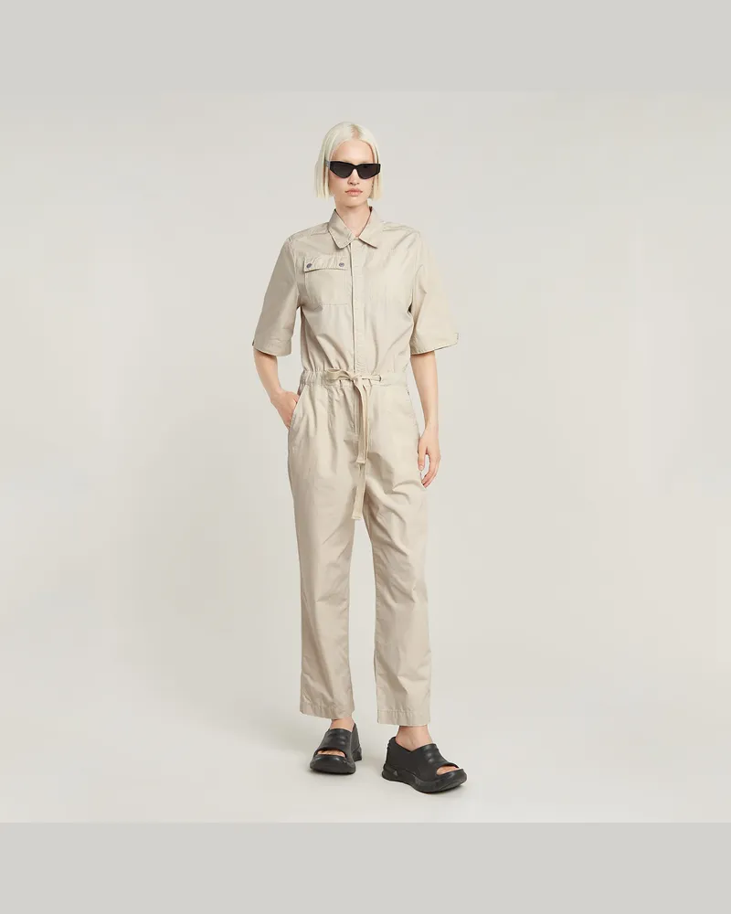 G-STAR RAW Army Jumpsuit - Weiß - Damen Weiß