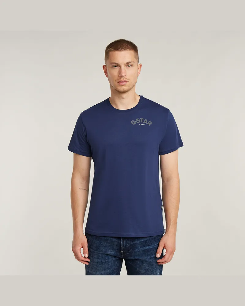 G-STAR RAW Chest Graphic T-Shirt - Mittelblau - Herren Mittelblau