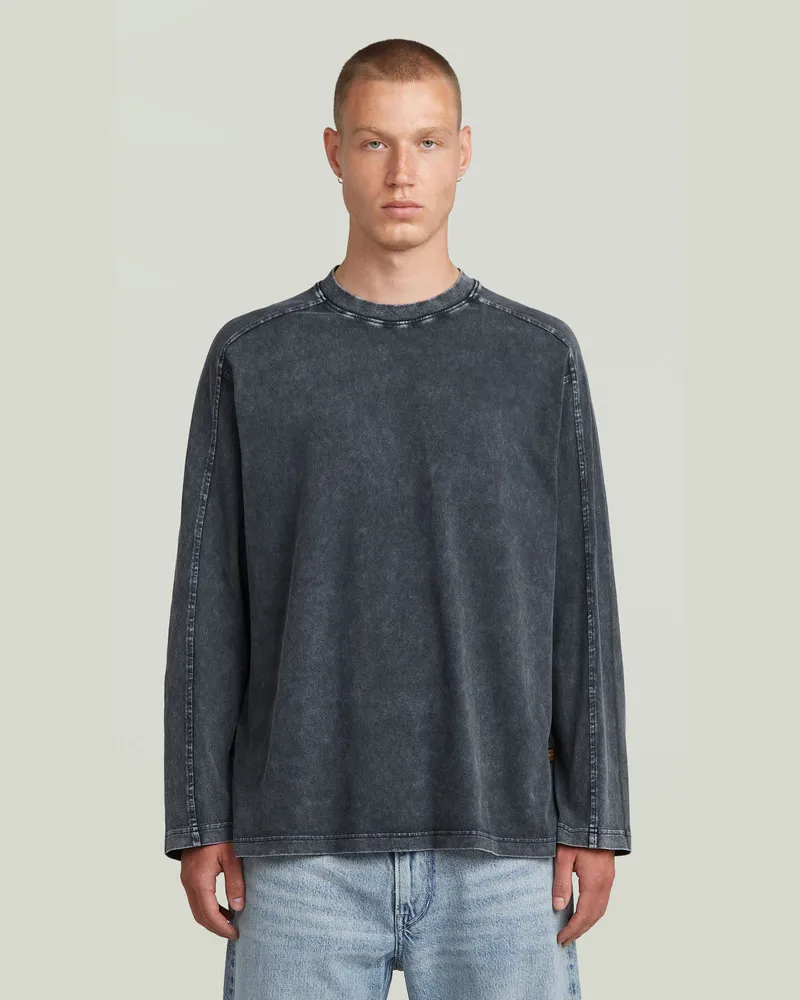 G-STAR RAW Washed Boxy T-Shirt - Dunkelblau - Herren Dunkelblau