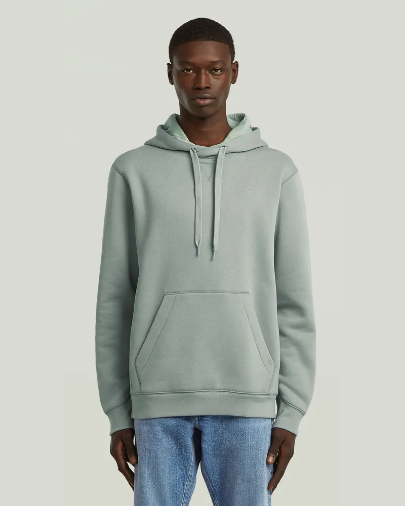 G-STAR RAW Premium Core Hooded Sweatshirt - Hellblau - Herren Hellblau