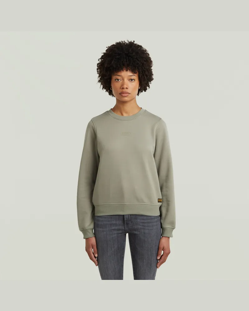 G-STAR RAW Center Chest Logo Crew Sweater - Grün - Damen Grün