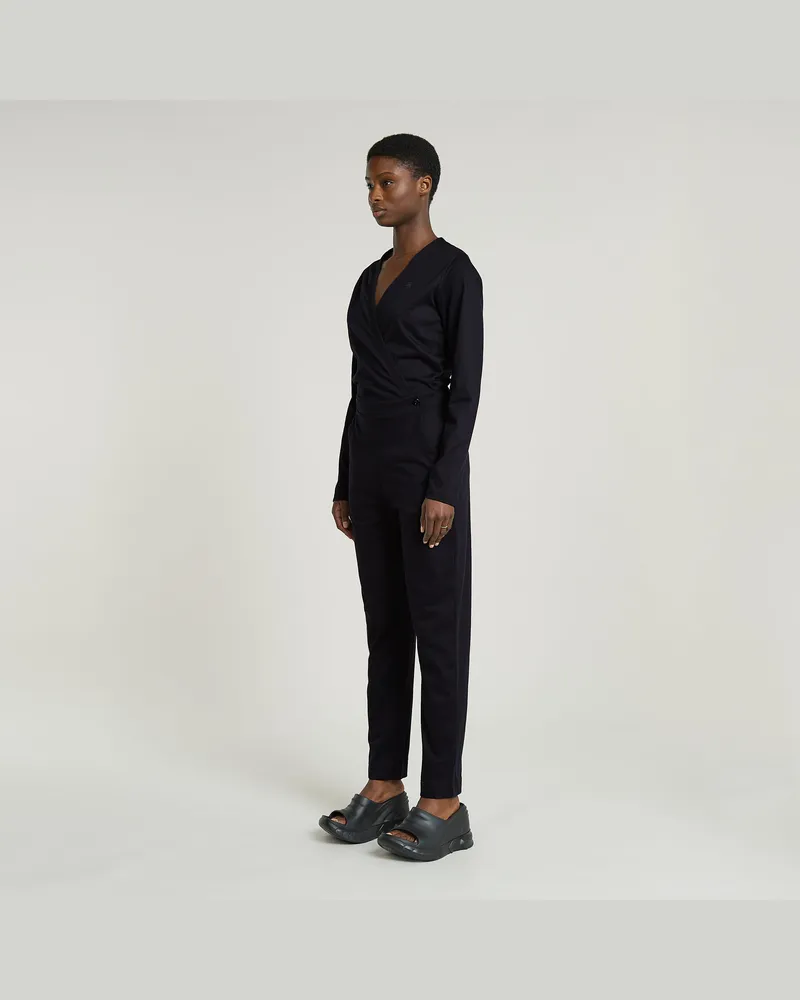 G-STAR RAW Wide Leg Jumpsuit - Schwarz - Damen Schwarz