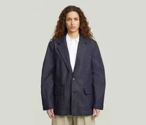 Oversized Blazer - Dunkelblau - Damen