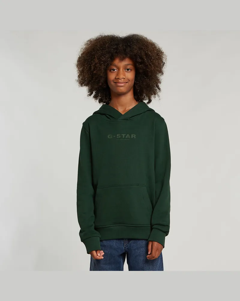 G-STAR RAW Jungen Hoodie Brushed - Grün - jungen Grün