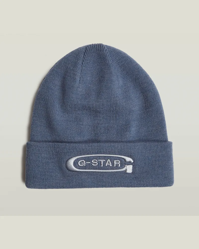 G-STAR RAW Originals Artwork Long Beanie - Mittelblau - Herren Mittelblau