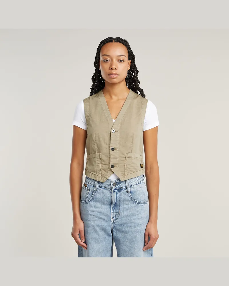 G-STAR RAW Weste Summer - Beige - Damen Beige
