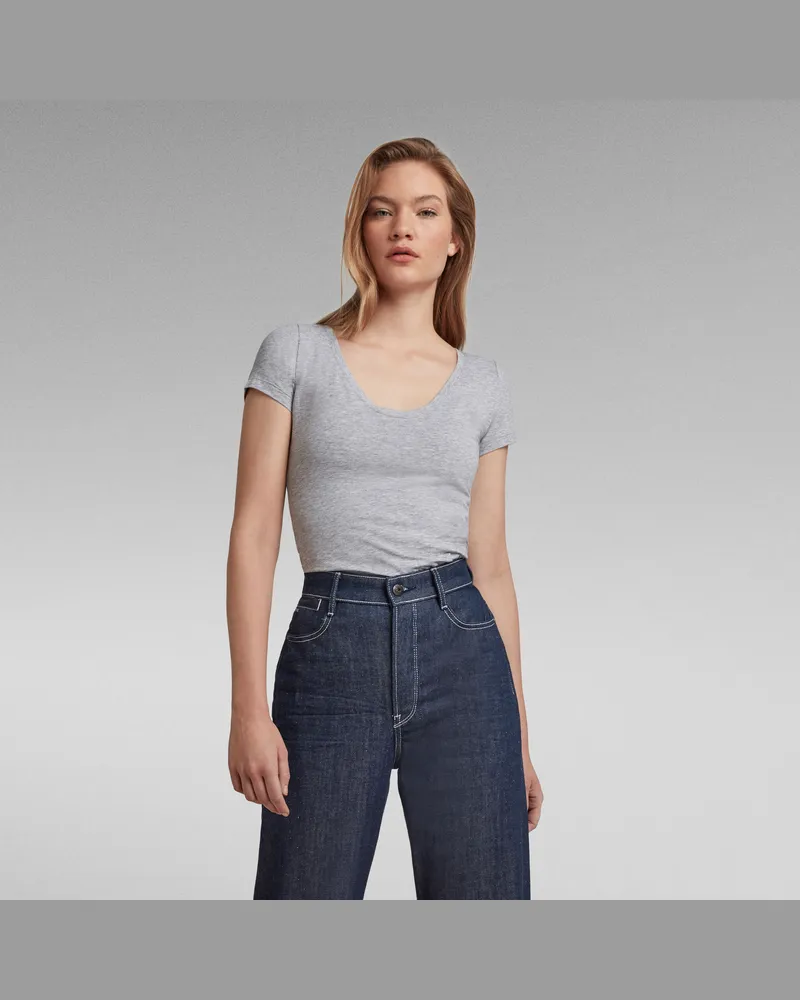 G-STAR RAW Base T-Shirt - Grau - Damen Grau