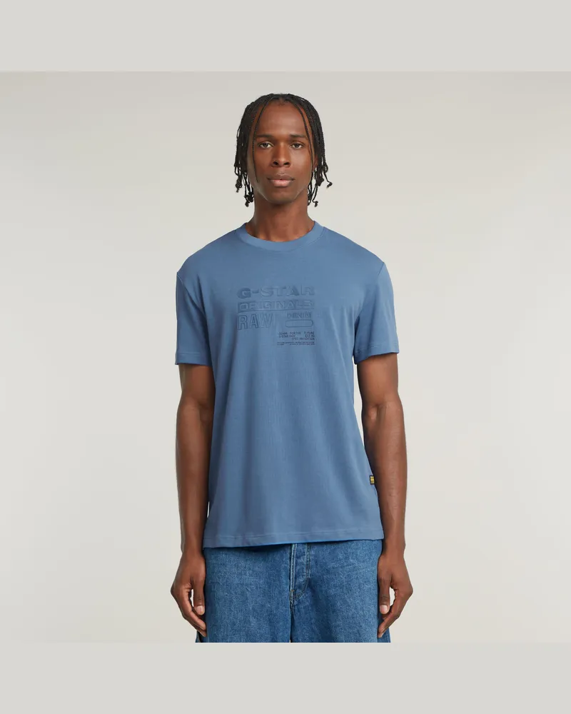 G-STAR RAW Originals T-Shirt - Mittelblau - Herren Mittelblau