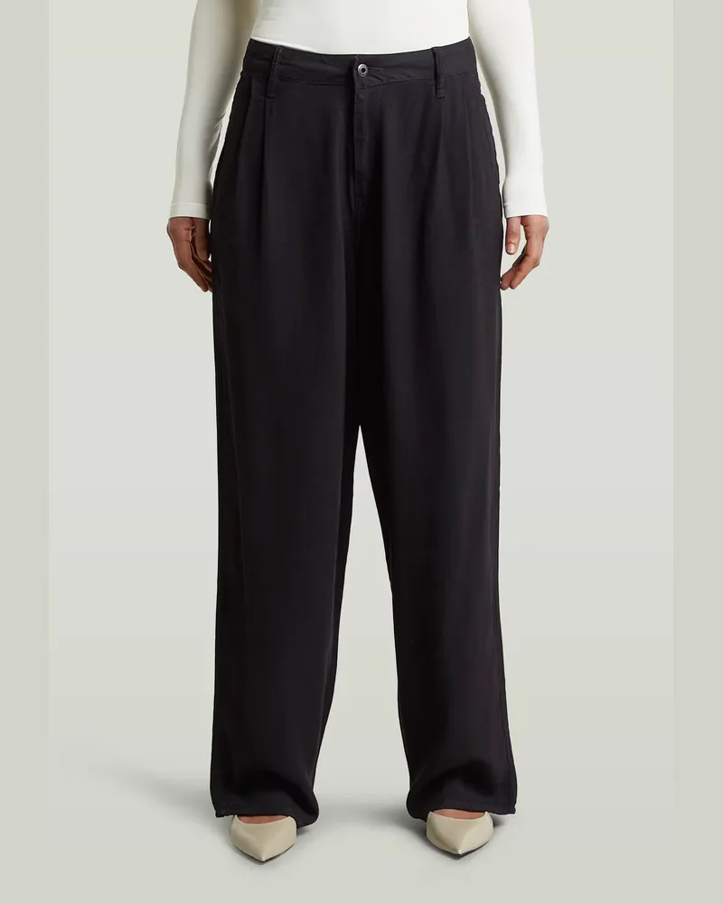 G-STAR RAW Pleated Chino - Schwarz - Damen Schwarz