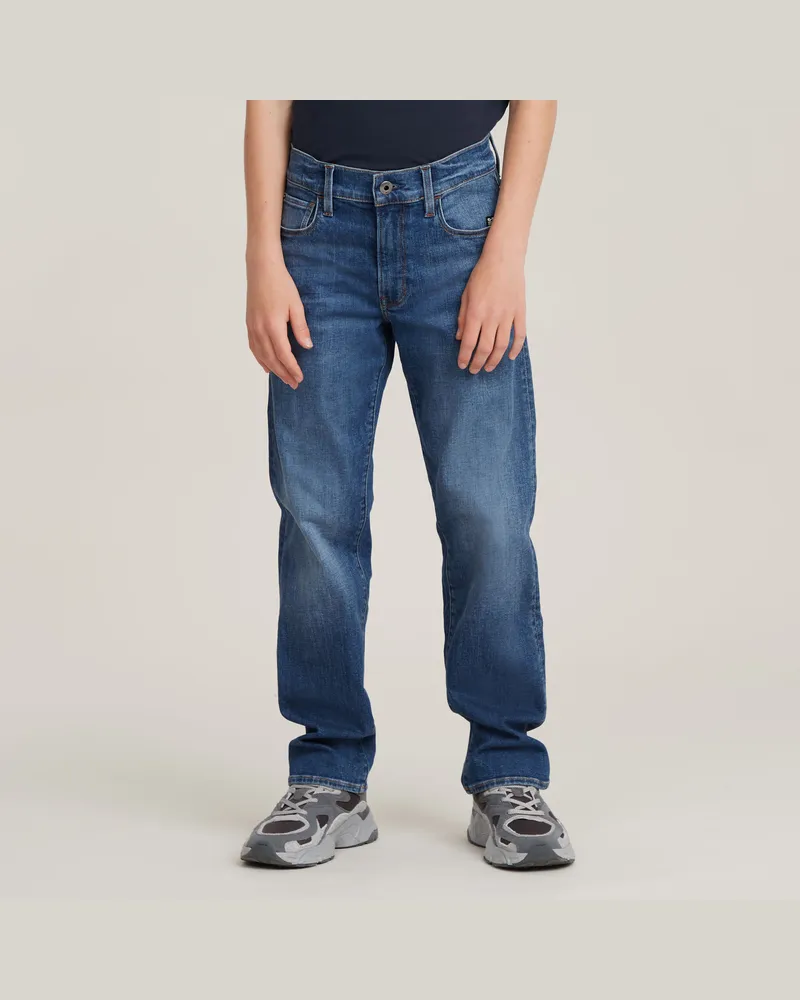 G-STAR RAW Jungen 3301 Straight Jeans - Mittelblau - jungen Mittelblau