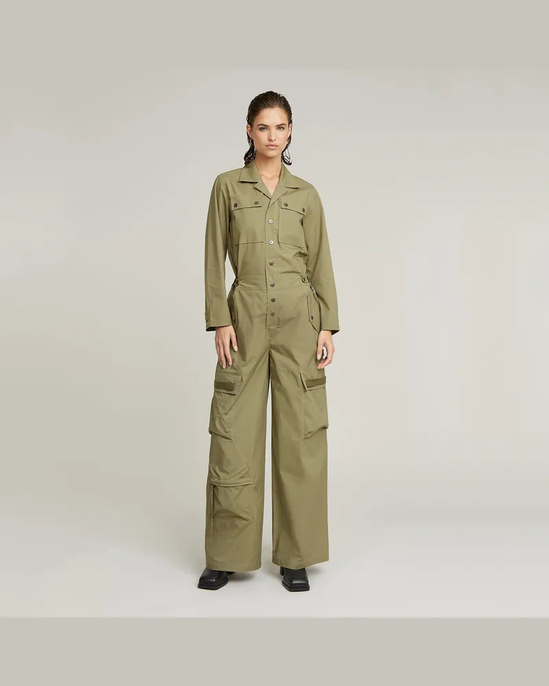 G-STAR RAW Cargo Jumpsuit - Grün - Damen Grün