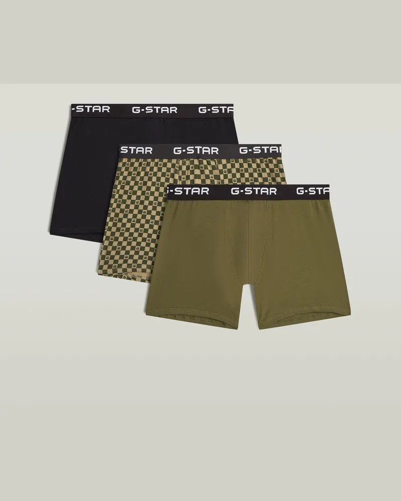 G-STAR RAW Boxer Brief 3er-Pack - Mehrfarbig - Herren Mehrfarbig