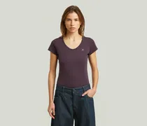 Slim T-Shirt - Lila - Damen