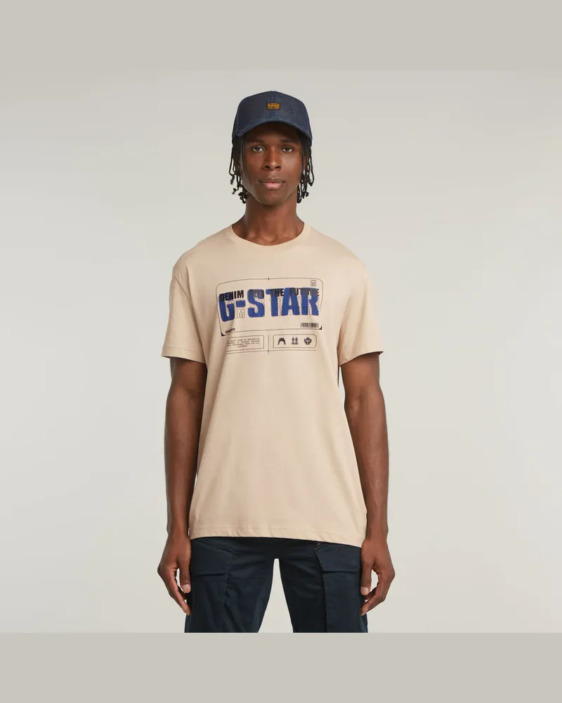 G-STAR RAW Flyer Graphic T-Shirt - Beige - Herren Beige