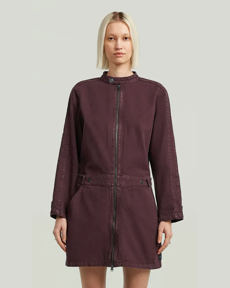 G-STAR RAW Moto Mini Dress - Lila - Damen Lila