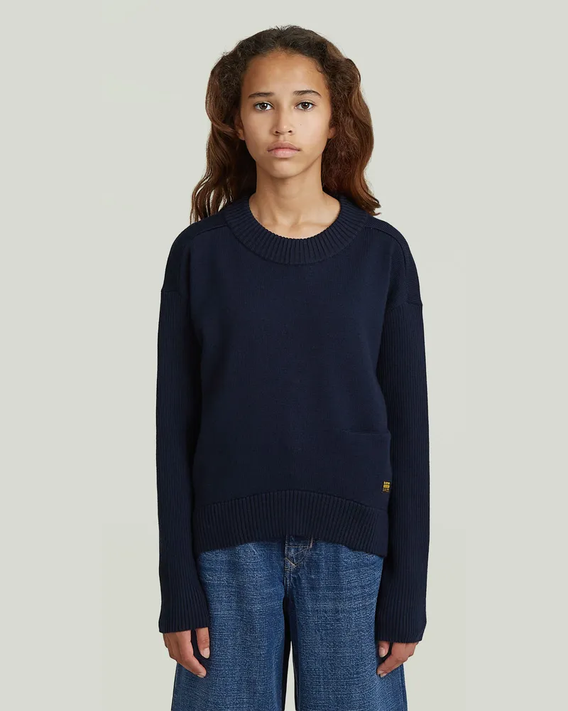 G-STAR RAW Girls Legionknit Cardigan - Dunkelblau - mädchen Dunkelblau