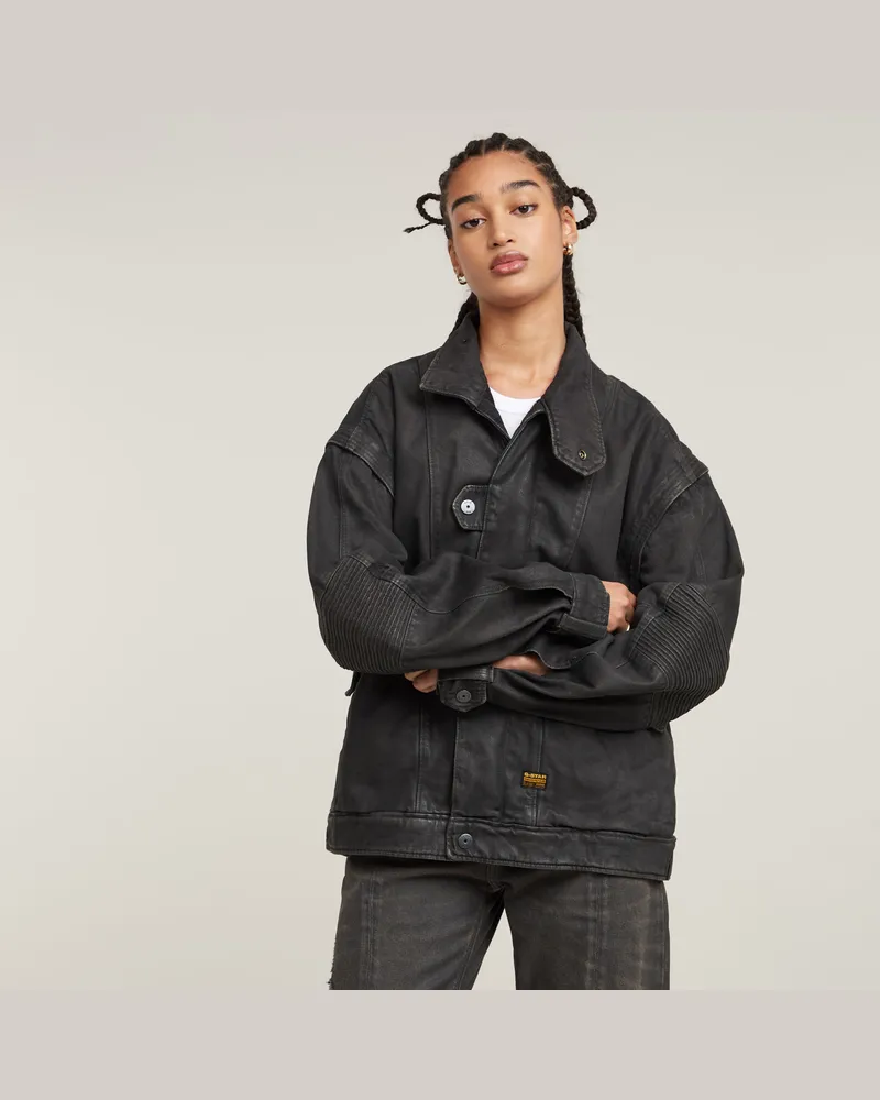 G-STAR RAW Utility Biker Jacket - Braun - Damen Braun