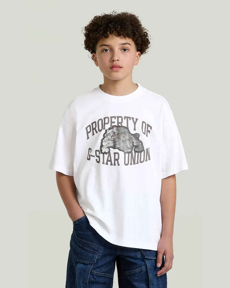 G-STAR RAW Boys Oversized T-Shirt - Weiß - jungen Weiß