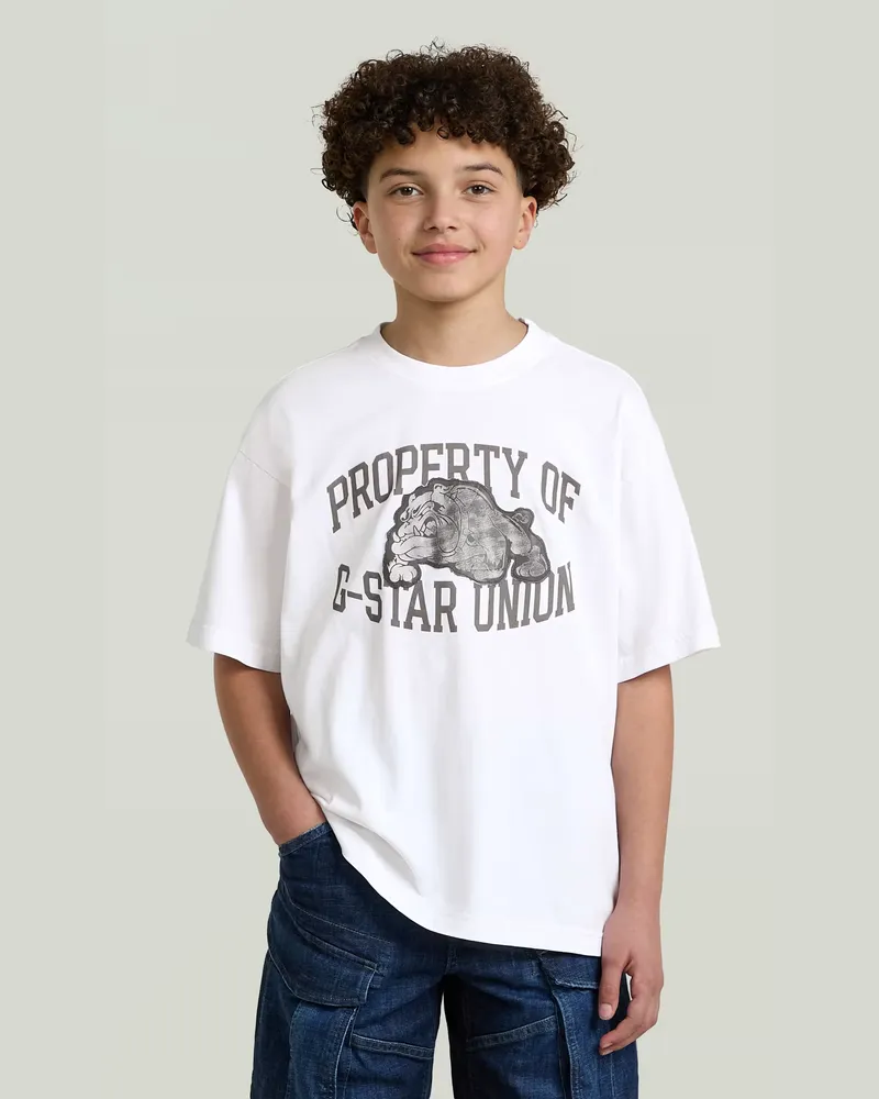G-STAR RAW Boys Oversized T-Shirt - Weiß - jungen Weiß