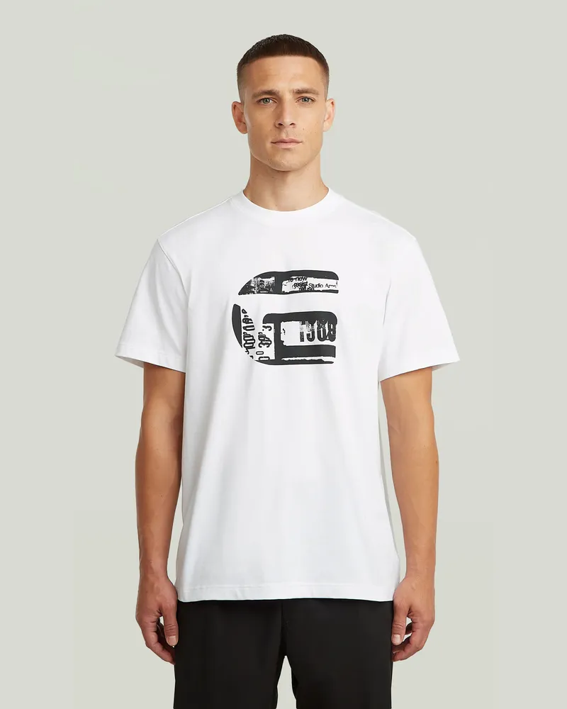 G-STAR RAW G Icon Graphic T-Shirt - Weiß - Herren Weiß
