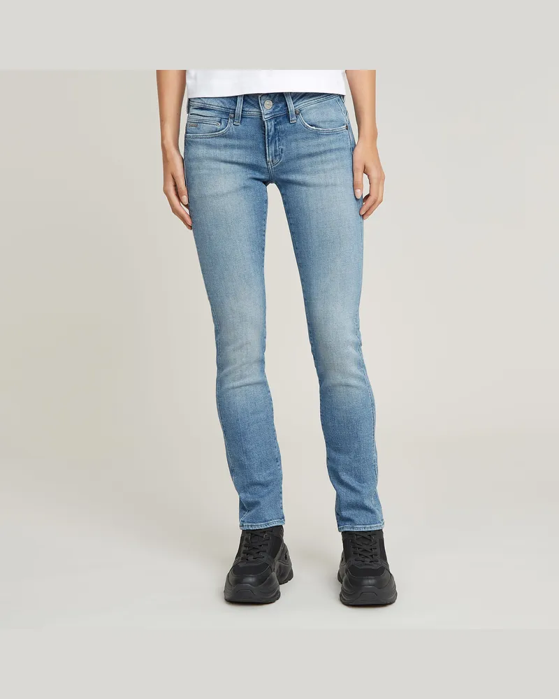 G-STAR RAW Midge Slim Straight Jeans - Hellblau - Damen Hellblau