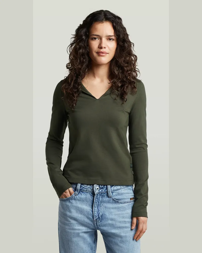 G-STAR RAW Soft Sculpt Slim T-Shirt - Grau - Damen Grau