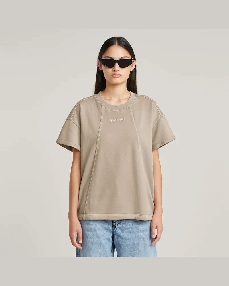 G-STAR RAW Overdyed Seam Details Sweatshirt - Beige - Damen Beige