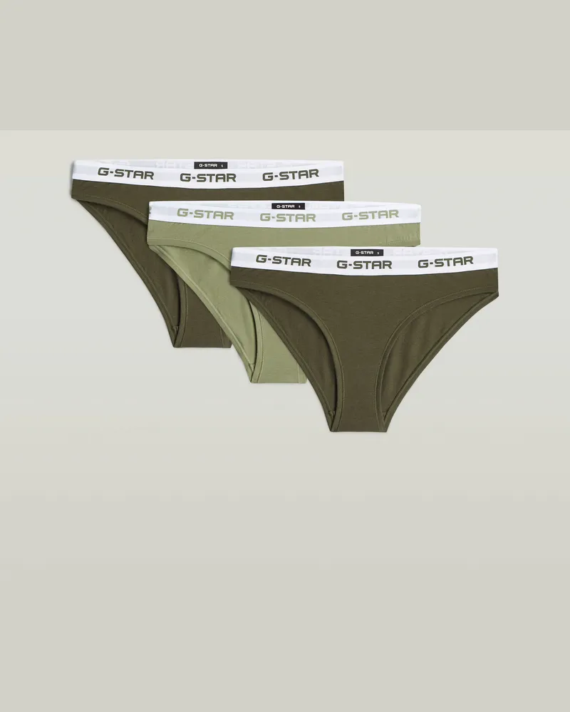 G-STAR RAW Hipster Brief 3er-Pack - Mehrfarbig - Damen Mehrfarbig