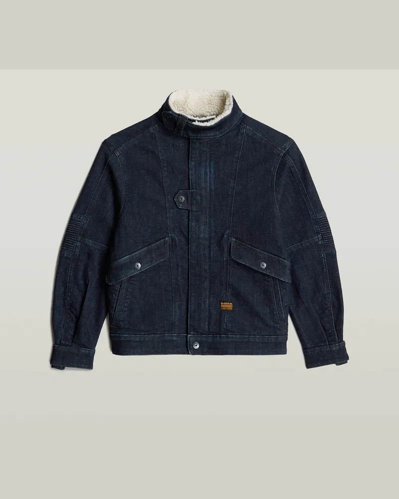 G-STAR RAW Mädchen Utility Biker Jacke - Dunkelblau - mädchen Dunkelblau