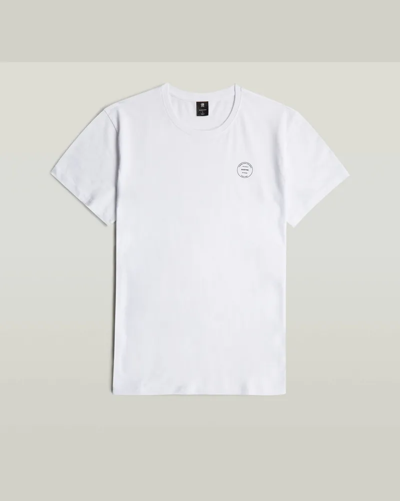G-STAR RAW Originals Logo T-Shirt - Weiß - Herren Weiß