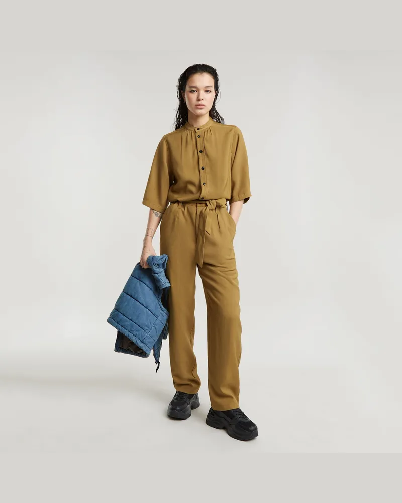 G-STAR RAW Fluid Jumpsuit - Beige - Damen Beige