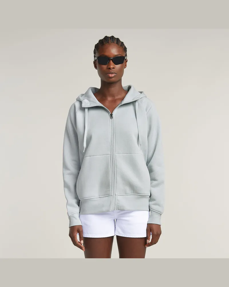 G-STAR RAW Premium Core 2.1 Hooded Zip Thru Sweatshirt - Hellblau - Damen Hellblau