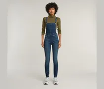 Lynn High Waist Skinny Overall - Dunkelblau - Damen