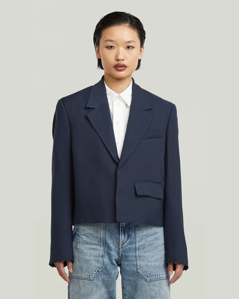 G-STAR RAW Short Blazer - Dunkelblau - Damen Dunkelblau