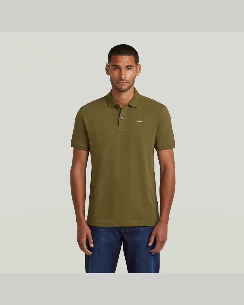 G-STAR RAW Oluv Slim Poloshirt - Grün - Herren Grün
