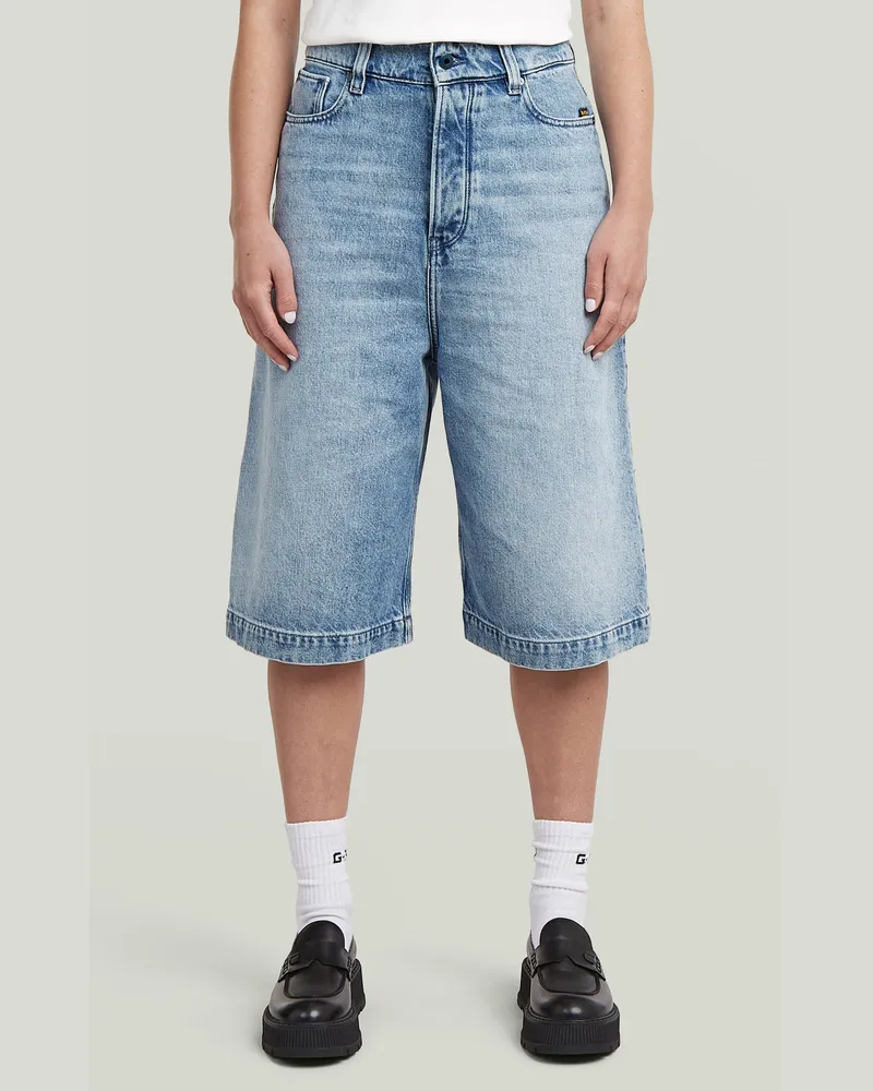 G-STAR RAW Patti Short Clean Edge - Hellblau - Damen Hellblau