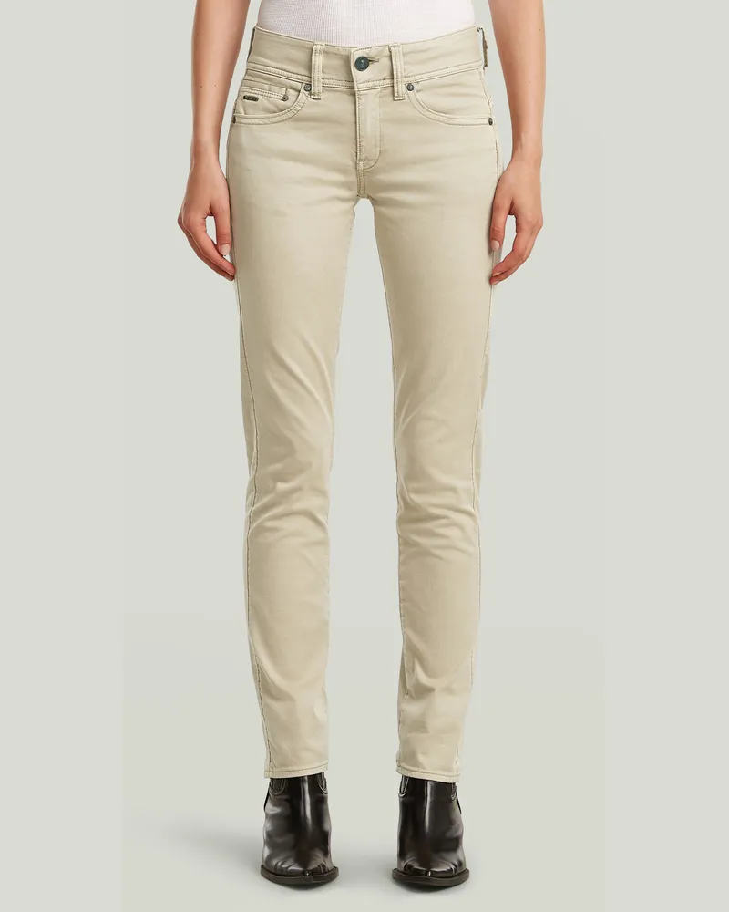 G-STAR RAW Midge Slim Straight Chino - Beige - Damen Beige