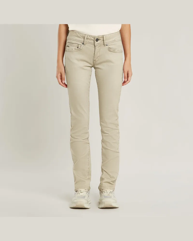 G-STAR RAW Midge Slim Straight Chino - Beige - Damen Beige